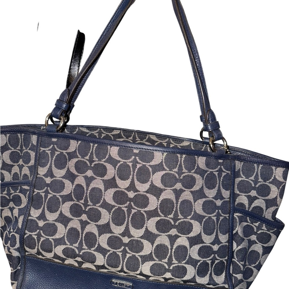 Coach Blue and Gray Women's Tote Bag - Picture 4 of 7